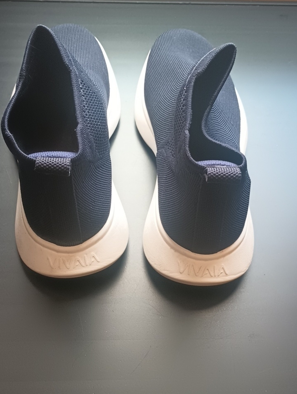 Vivaia Knit Slip-On Sock Sneakers in Navy Size 40 Spring Comfort 9 Womans - Picture 5 of 7